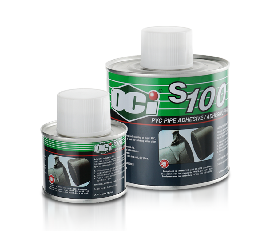 Product S-100 OCI Adhesive S100 PVC Solvent Cement - sealant glue for pipe - lem kaleng