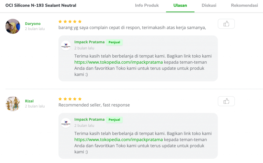 review lem silikon terbaik oci n-193