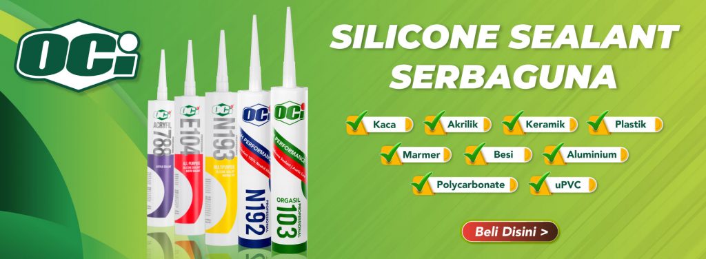 silicone sealant serbaguna kaca akrilik keramik plastik